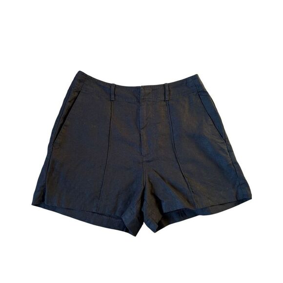 NWOT Madewell Pintucked Shorts Linen size 4 Jet Black - Picture 4 of 13